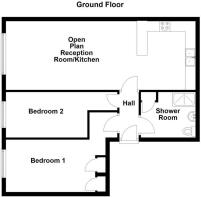 Flat 1 50 Riverbank Apartments, Bury - all floors.