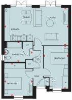 Belton bungalow floor plan