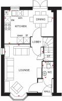 Kennett Ground Floor Floorplan - Clipstone Park DWH