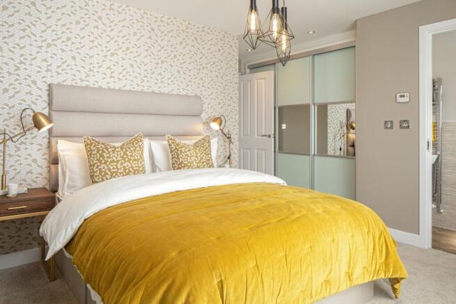 Main double bedroom of the Hadley 3 bedroom home
