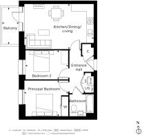 Forest View, Apartment F1.11 Floorplan