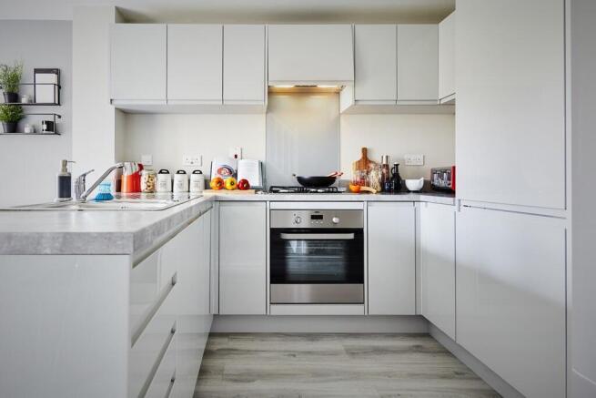 Spacious open plan kitchen