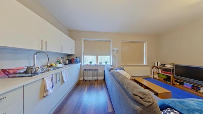 Open plan kitchen - living room