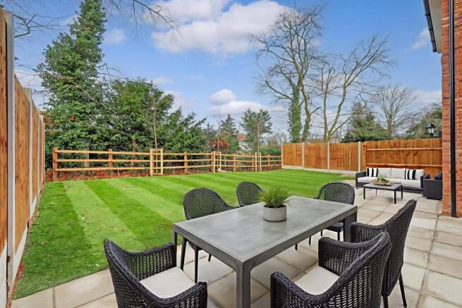 Plot 7 rear garden