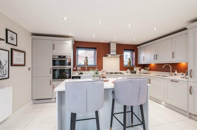 Interior view of the kitchen & dining room in our 4 bed Alderney home