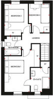 First floor floorplan of the Ellerton Special at Nerrols Grange.