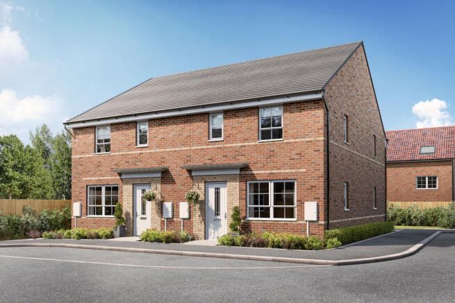 CGI view of 2 bedroom semi-detached Amber home