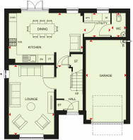 Ground floor plan of Hale home