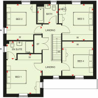 First floor plan Hale home