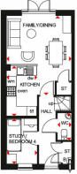 Ground floor plan of our Kingsville home