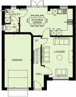 Ground floor plan of our 4 bed Kennford home
