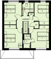 First floor plan of our 4 bed Kennford home
