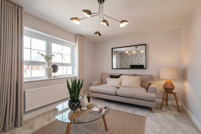 Interior view of the living room in our 4 bed Kingsville home