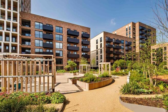 The podium gardens are open for all residents to enjoy