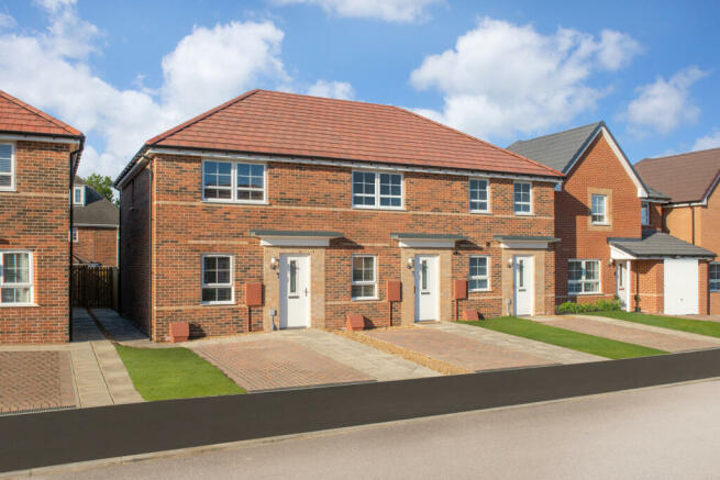 Outside view 2 bedroom terraced Kenley and Denford homes