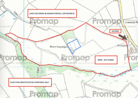 Land ajoining Blaengwyddrug Plan.png