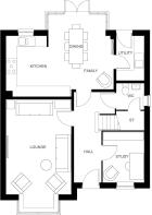 Ground floor of the 4 bed Holden n