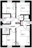 First floor of the 4 bed Ingleby