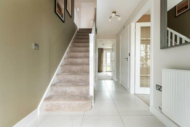 The Marford has a bright and spacious hallway with under stairs storage