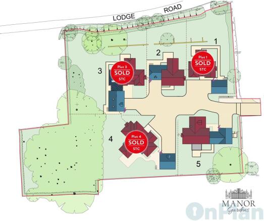 Sold plots 1, 3 & 4