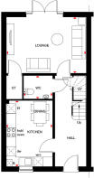 Weaver ground floor plan at Fairfax Heath