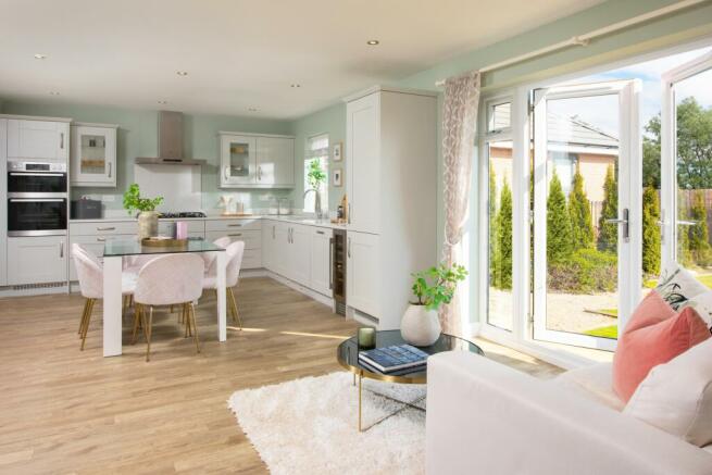 View of the kitchen-diner in the Lichfield 5 bedroom home