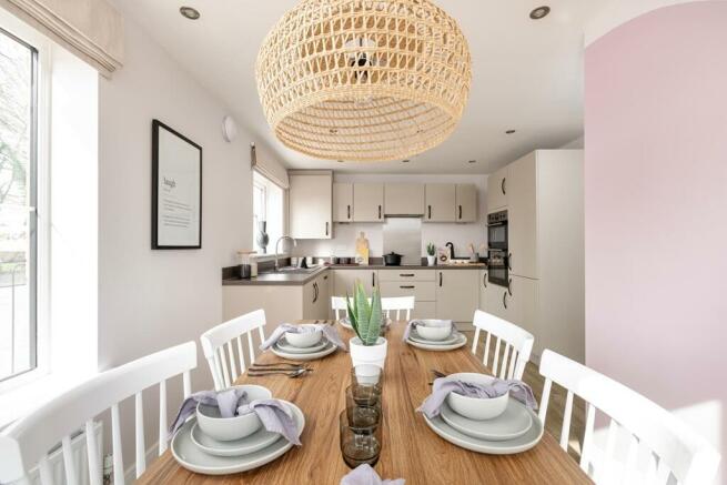 Open plan kitchen/dining area is ideal for those who love to entertain