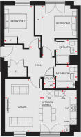 Floorplan of Kingfisher Type A apartment