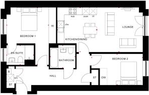 Sandpiper Apartment Floorplan