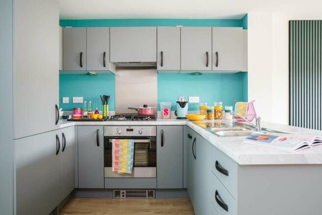 A brand new, modern kitchen is ready from the day you move in