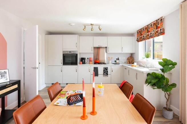Open plan kitchen and dining area is perfect for entertaining