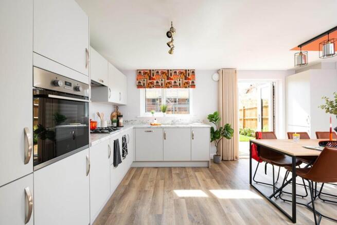 A brand new, modern kitchen is ready to go from the day you move in