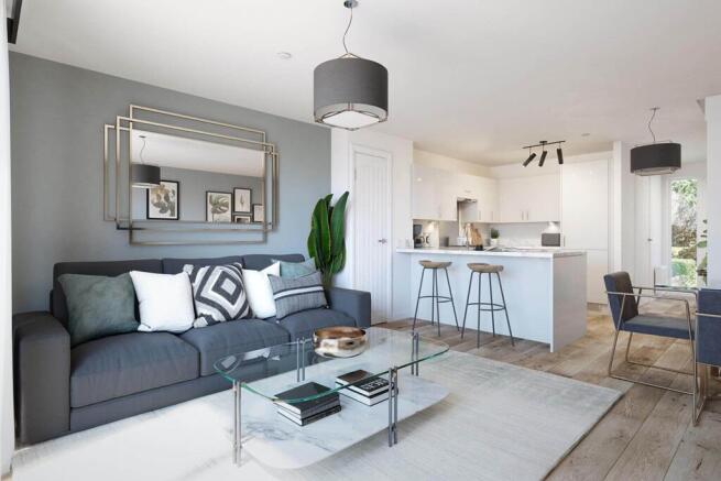An open-plan ground floor makes entertaining easy
