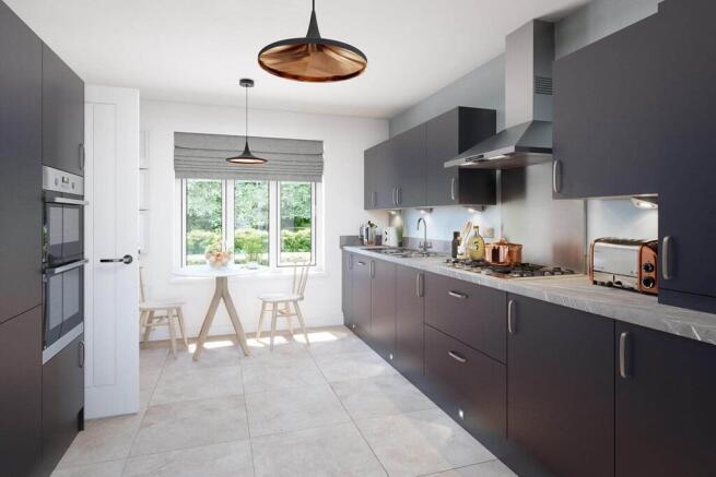 A brand new, modern kitchen is ready to go from the day you move in
