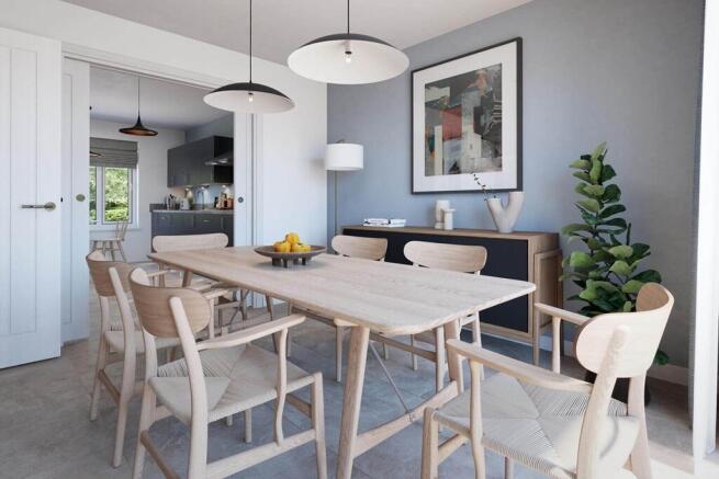 An open plan kitchen and dining area if perfect for entertaining