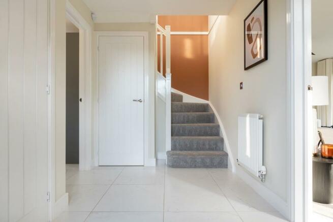 A light-filled hallway welcomes you home