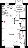 Archford ground floor plan at Treledan