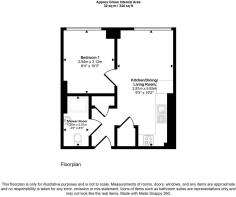 Example 1 bed floorplan