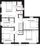 Delamare Park floor plan Alnmouth 4 bedroom home