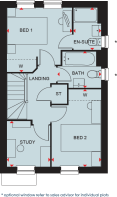 Archford Part L floor plan first floor