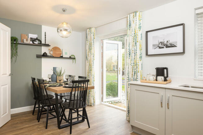 Internal image of the archford show home kitchen at niveus walk