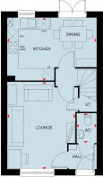 Ground floor of the 3 bedroom Archford