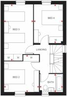 Bayswater first floor floor plan