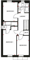 Maidstone First floor plan at Parish Brook