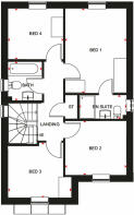 Kingsley First floor plan at Parish Brook