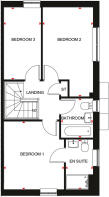 Moresby First floor plan at Parish Brook