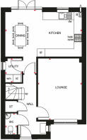 Kingsley Ground floor plan at Parish Brook