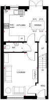 3 bedroom Fulwood ground floor floorplan
