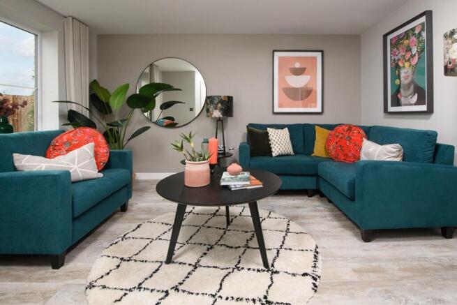 Relax and unwind in the spacious living room