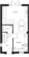 Floorplan of stewarton housetype